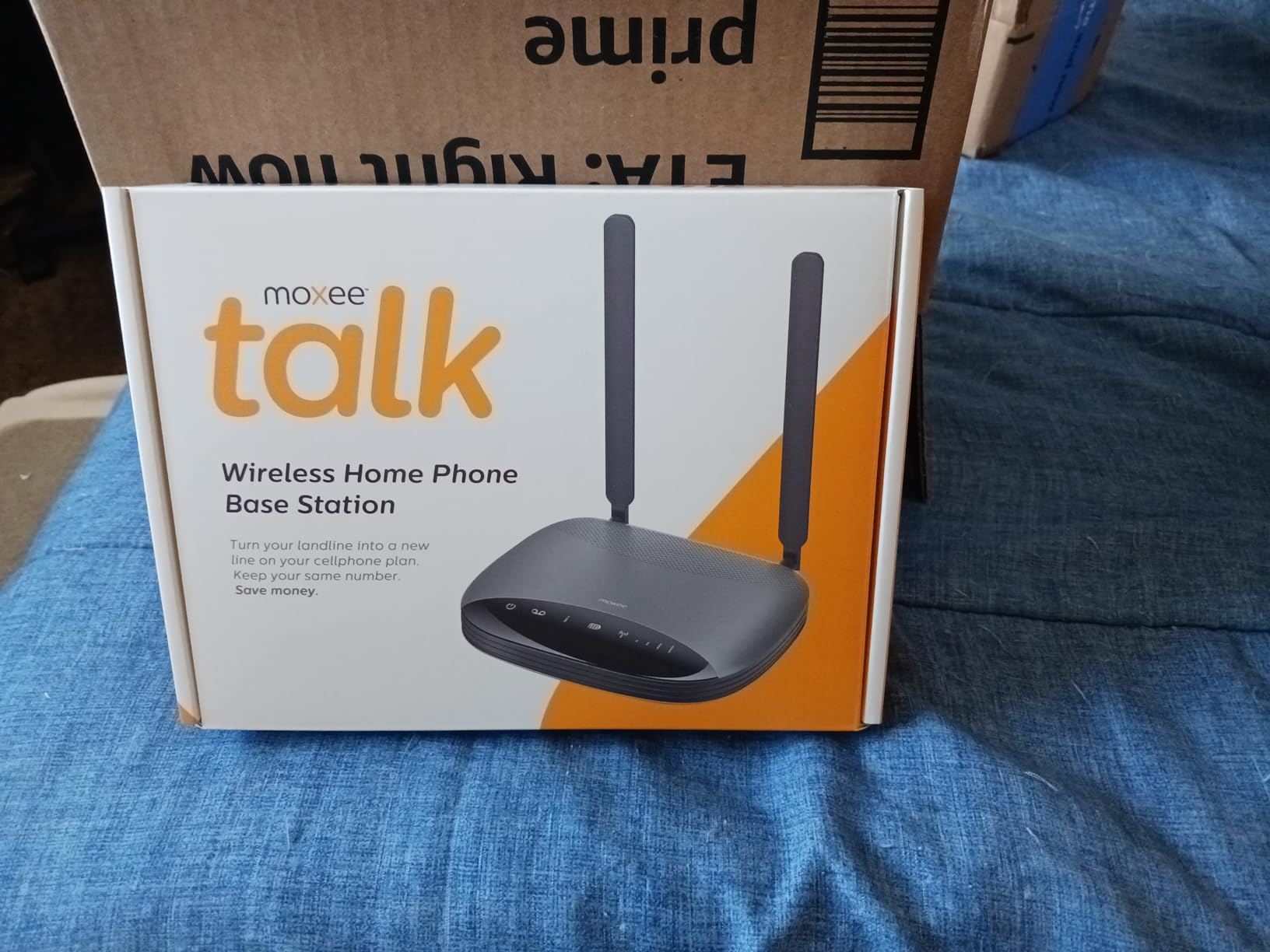 Phone Call Base US Mobile Landline Phone Base for Cordless Phones + 1 Free Month of ...