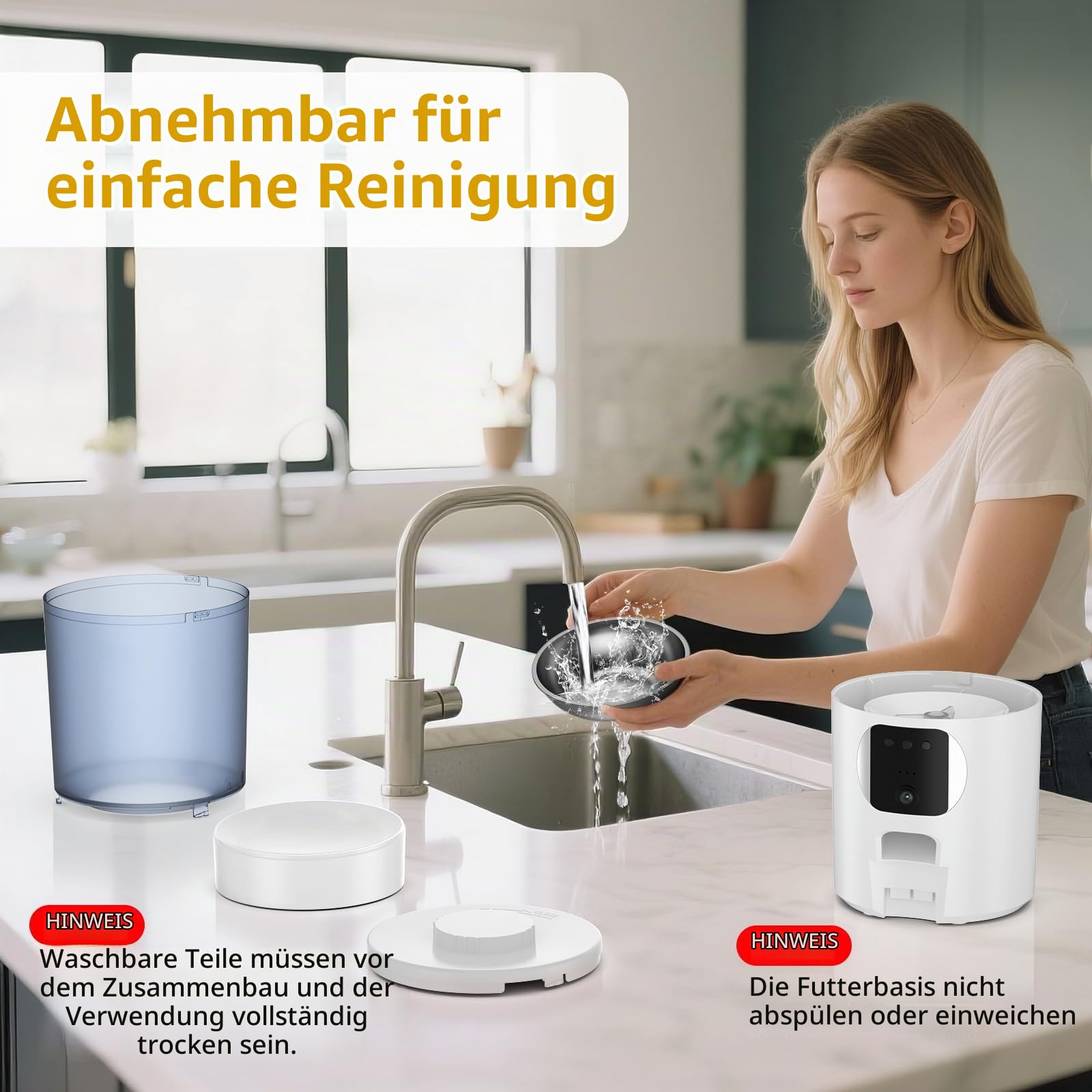 Futterautomat Katze 5L mit Kamera für Trockenfutter