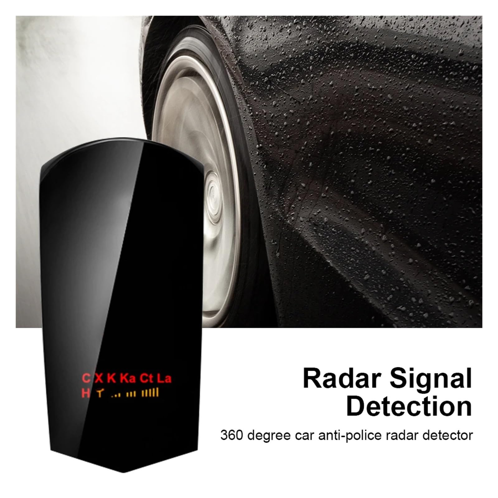 Détecteur Anti-Radar Multilingue V3 12V, Affichage LED for Voiture, Vitesse D'écoulement, Système D'alarme À 360 Degrés, Vitesse Automatique