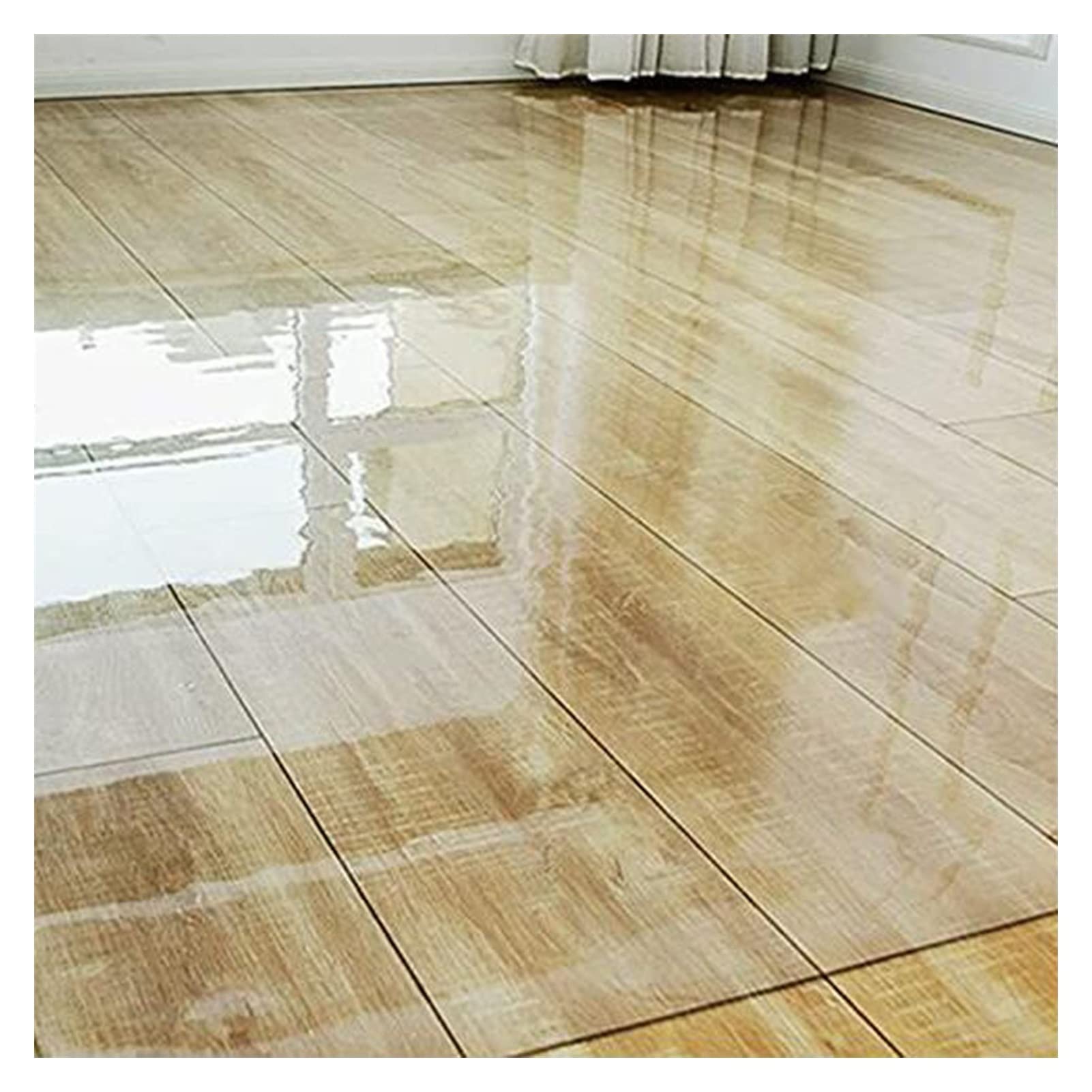 Alfombrilla Transparente para Silla, Alfombrilla Transparente de PVC, 1,5 mm de Grosor, Alfombrilla Protectora de Suelo de Vinilo Transparente/Almohadillas Antideslizantes para Puerta, alfom