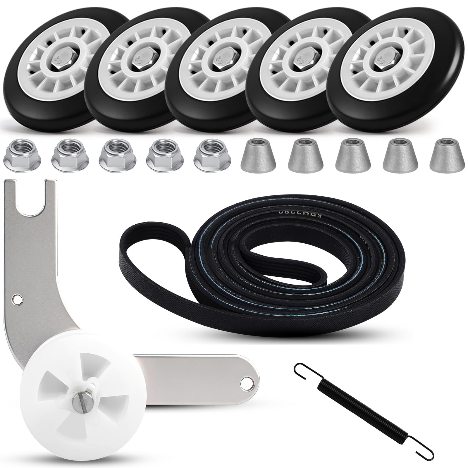 Kit de reparación de secadora para Electrolux y Frigidaire con 5 ruedas y rodillo 5304523155 8