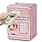 Refasy Piggy Bank Toy,Kids Toys Electronic Piggy Bank for Boys Girls Kids Safe ATM Bank Cash Coin Can for Children Money Bank Toys Money Saving Box Birthday Gift for Kid Age 3-12 (Rose Gold)