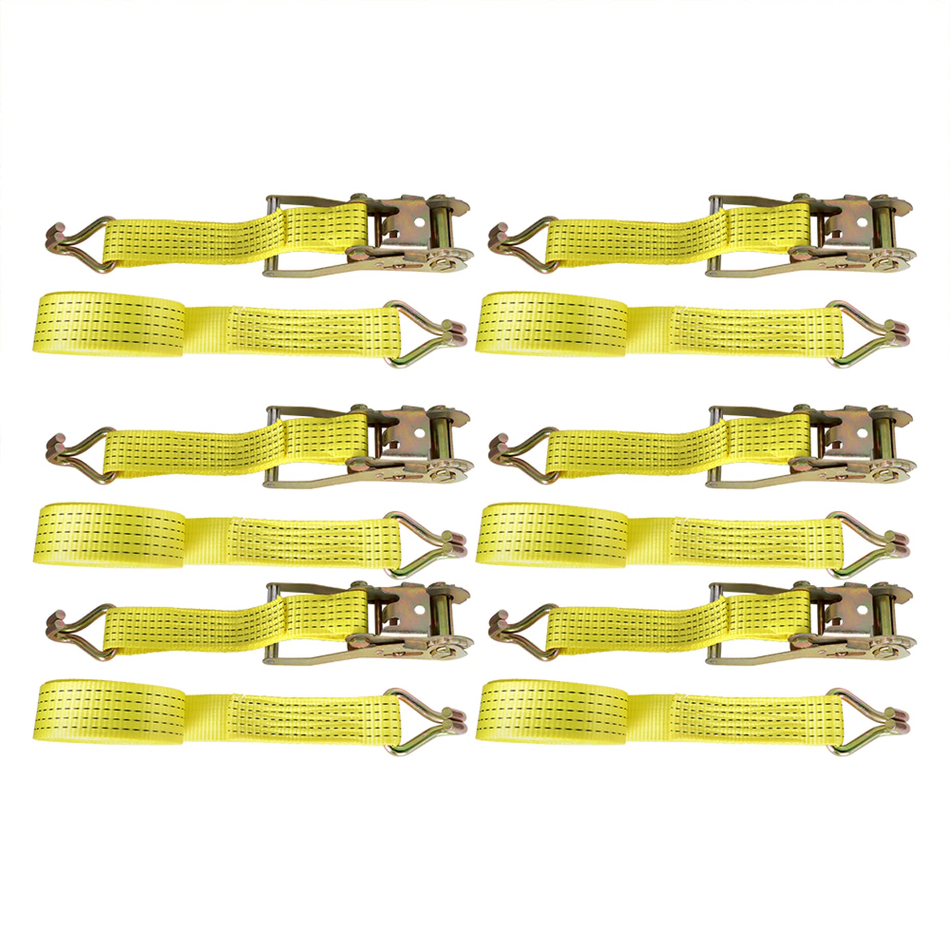 Kimllier 20 Pack Tie-Down Straps 1.5 Inch X 15 Feet Ratchet Straps - View #5