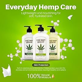 Hemp Heaven Hemp Lotion - Lotion Coconut Bliss Scent - Natural Hemp Seed Oil, Paraben-Free, 18 oz, Made in USA, Nourishing for Men & Women, EWG Verified, Anti-Aging