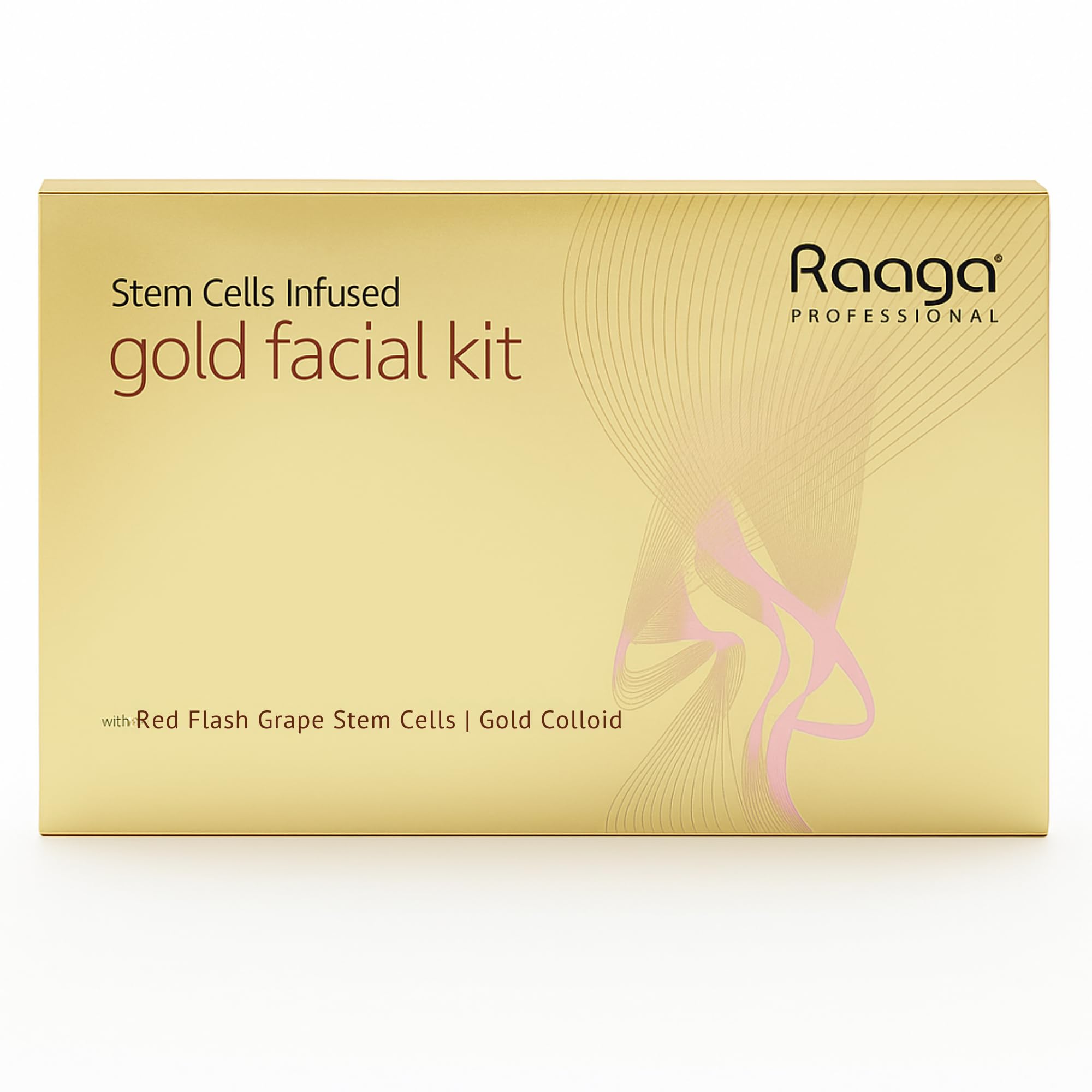 Raaga Professional Stem Cells Infused Facial Kit, Gold, 61 g