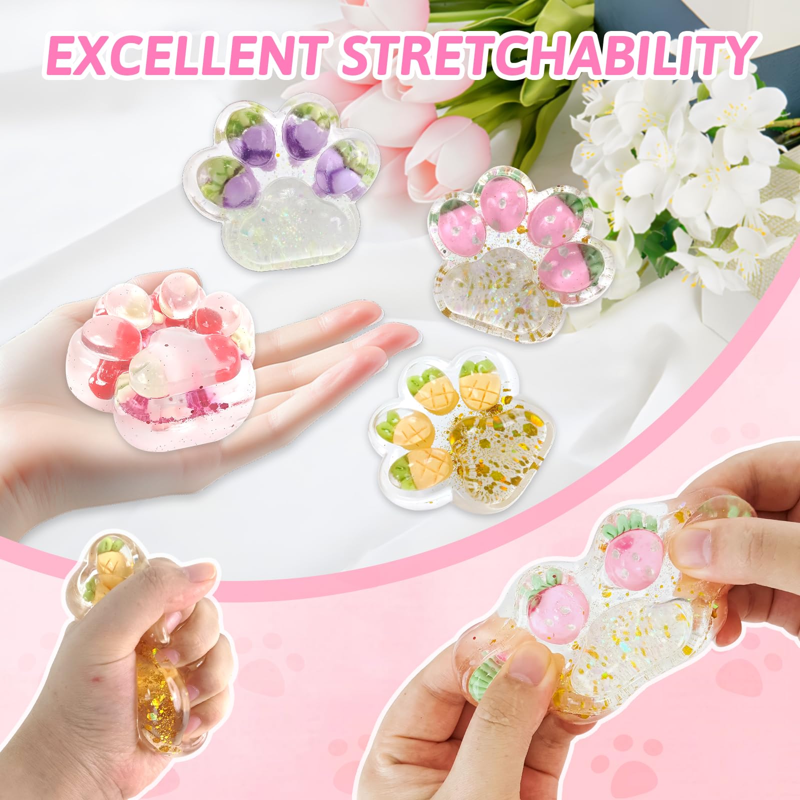 4 Pcs Cat Paw Squishy - Image 3