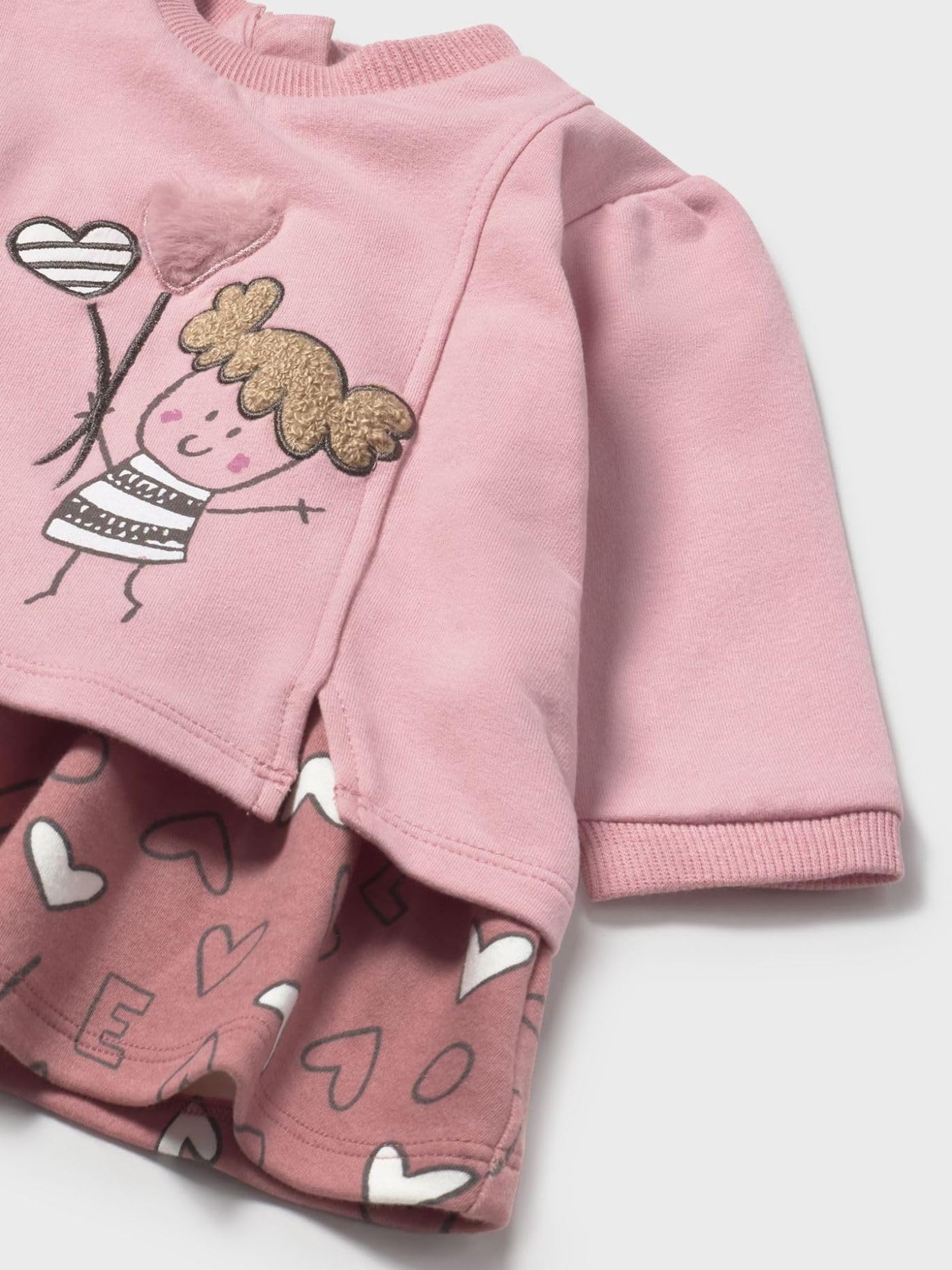 Mayoral Vestito Felpa per Bimba Orchidea