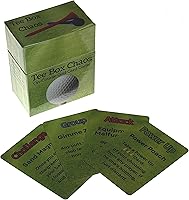 Vista 1 de Tee Box Chaos Juego de cartas de golf, 18 hoyos de diversión, tarjetas de golf impermeables para golfistas, regalos de golf para hombres, accesorios
