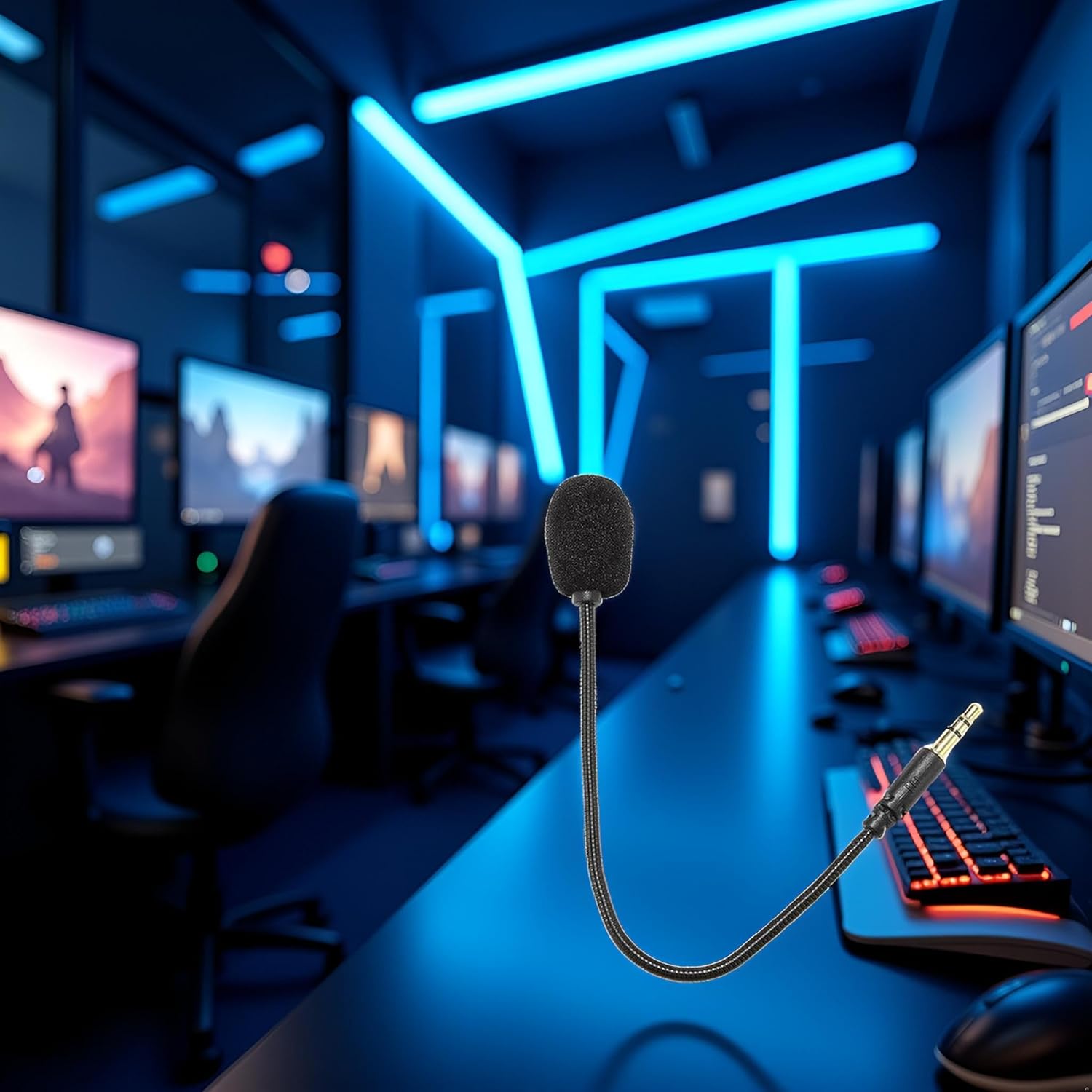 Black Headset Microphone Adjustable 360 Degrees Bendable Jack Headphone Controller Z5a5 Combined 3.5mm Game Gaming Mic to Mic PC Game Headsets Black Headset Microphone Adjustable 360 Degrees Bendable Jack Headphone Controller Z5a5 Combined 3.5mm Game Gaming Mic to Mic PC Game Headsets