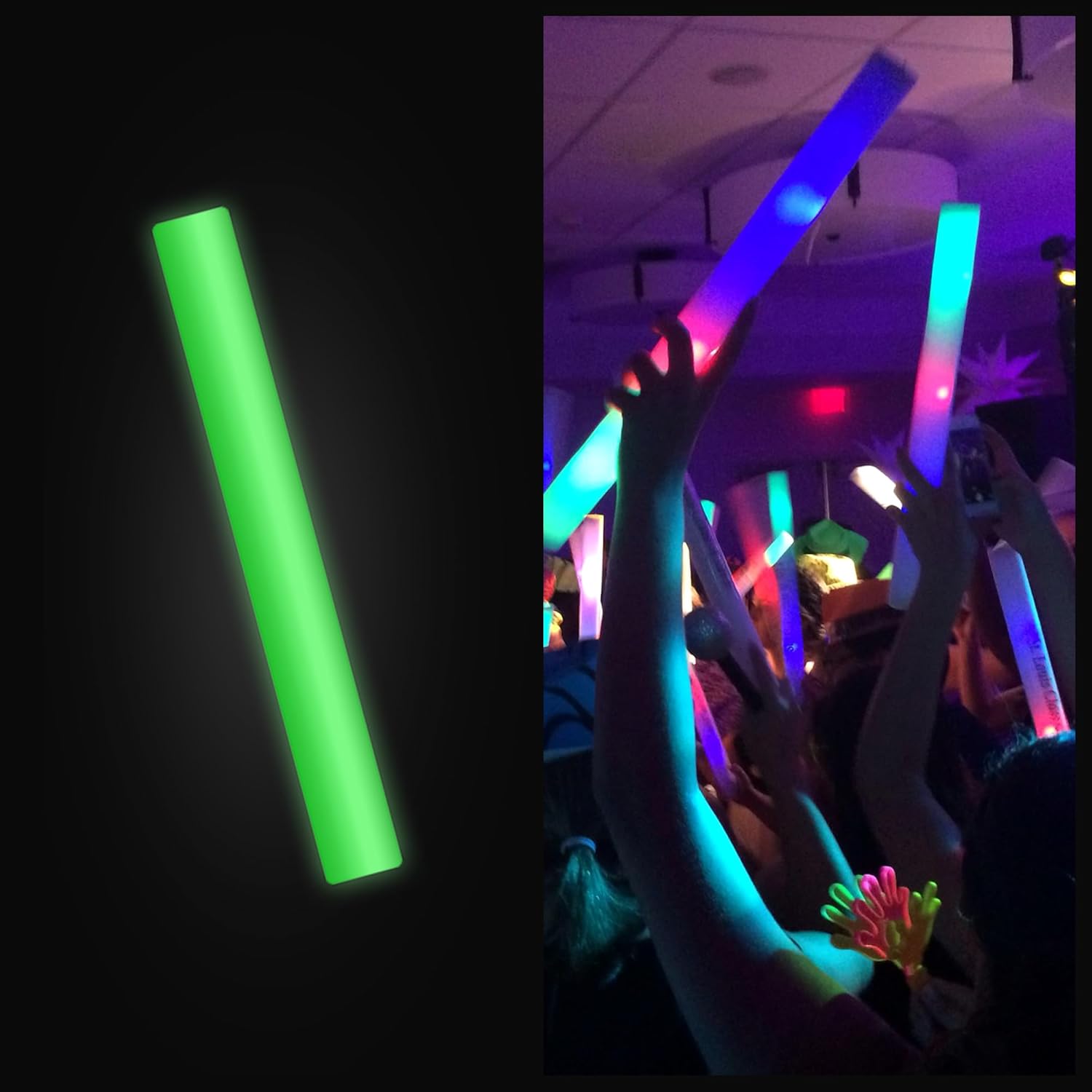 Promotional Party Sticks Foam Glow Sticks Bulk 100 Red