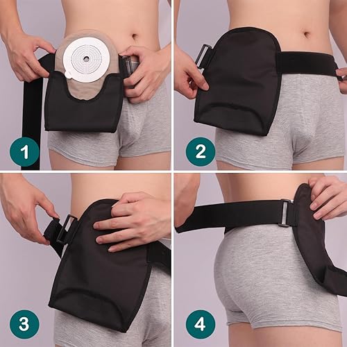 Miniatura 6 de Funda impermeable para bolsa de ostomía, ajustable, universal, para estoma, a prueba de fugas, suministros de ostomía para mujeres y hombres