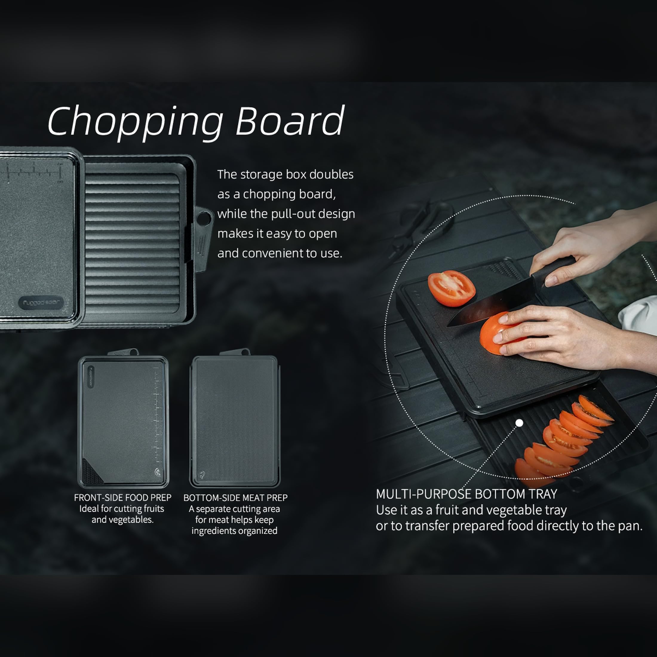 Camping Kitchen Knife Set - 4 Piece Portable Tool Set -6