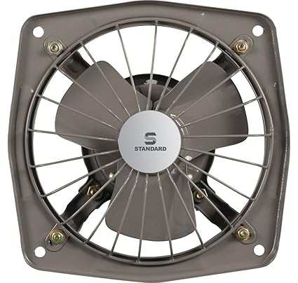 Standard Refresh Air SPS 150mm Exhaust Fan|Suitable for Kitchen, Bathroom, and Office with Strong Air Suction|2 Year Warranty|Made in India (Grey)