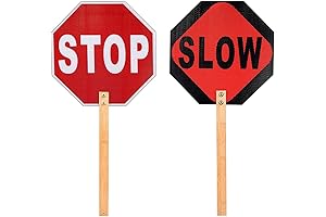 Mini Stop Sign, 13&quot; Double Sided Handheld Stop Sign