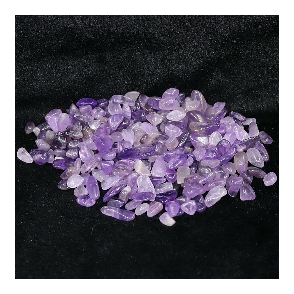 Regalo curativo Natural Amatista Grava Púrpura Cuarzo Grava Cristal Acuario Flor Jardín Curación Energía Piedra Decoración for Inicio Colecciones (Size : 500g)