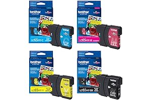 Brother LC65HYM Genuine High-Yield Cyan Ink Cartridge for Brother Printers