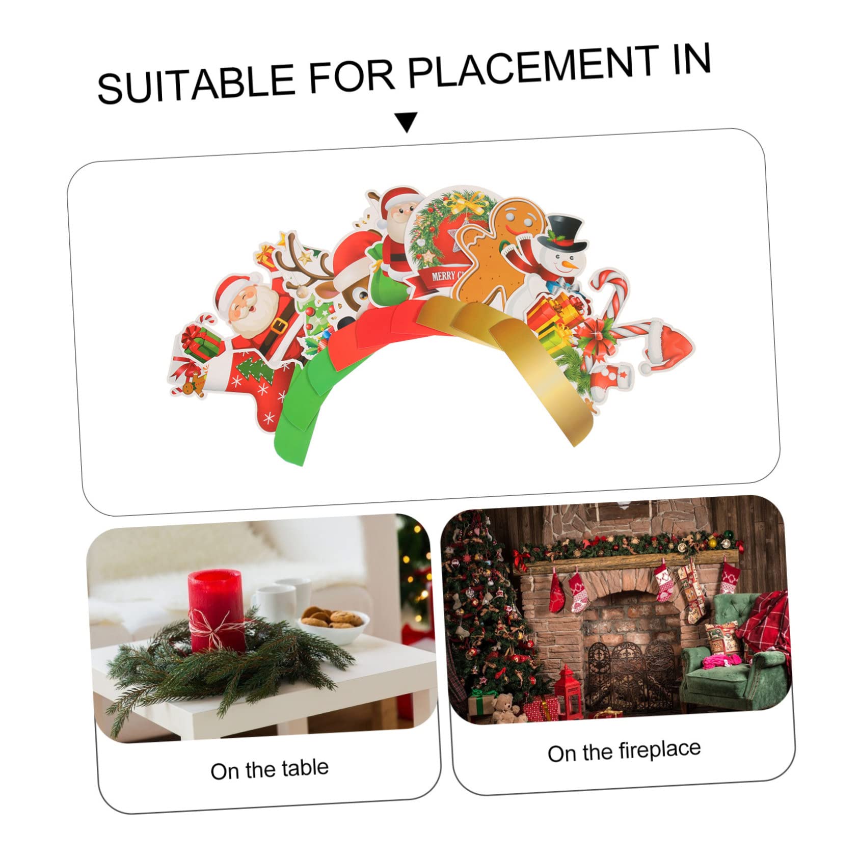 Abaodam 27pezzi Decorazioni Natalizie per Centrotavola Addobbi per e Decorazioni Festive per Ed