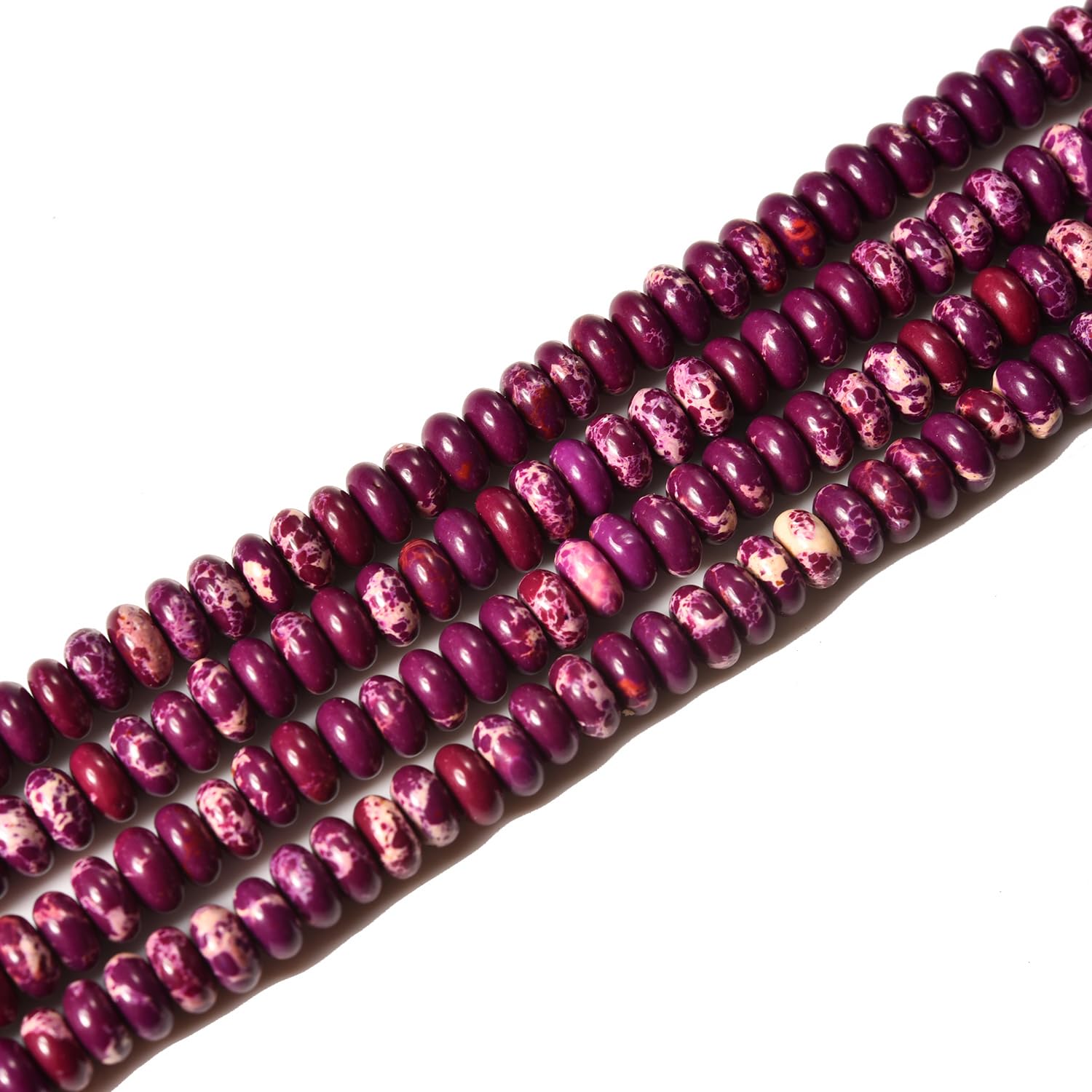 Perles jaspe naturel violet pour remplacer le plastique et réussir vos bijoux DIY durables