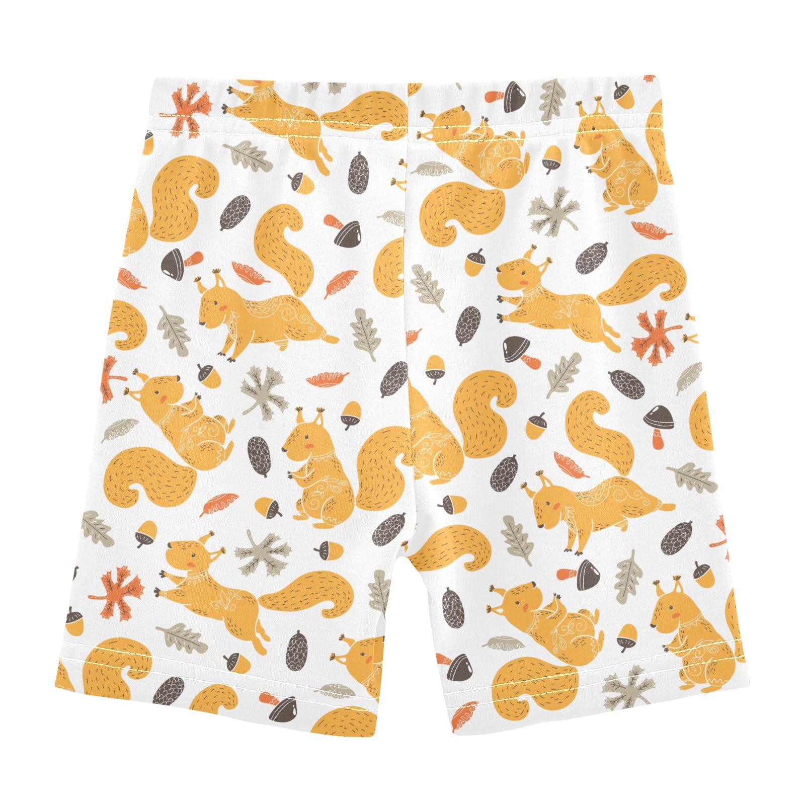 JHKKU Girls Squirrel Shorts Cotton Cartwheel Bike Kids Biker Under Dress Dance Short Girl Clothes 8Y