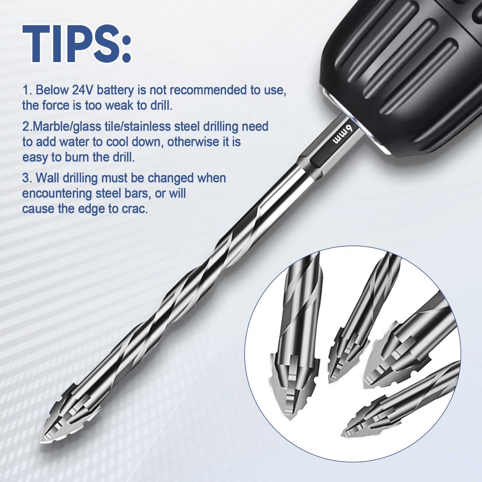 4 Flute Sawtooth Eccentric Drill Bit - Image 3