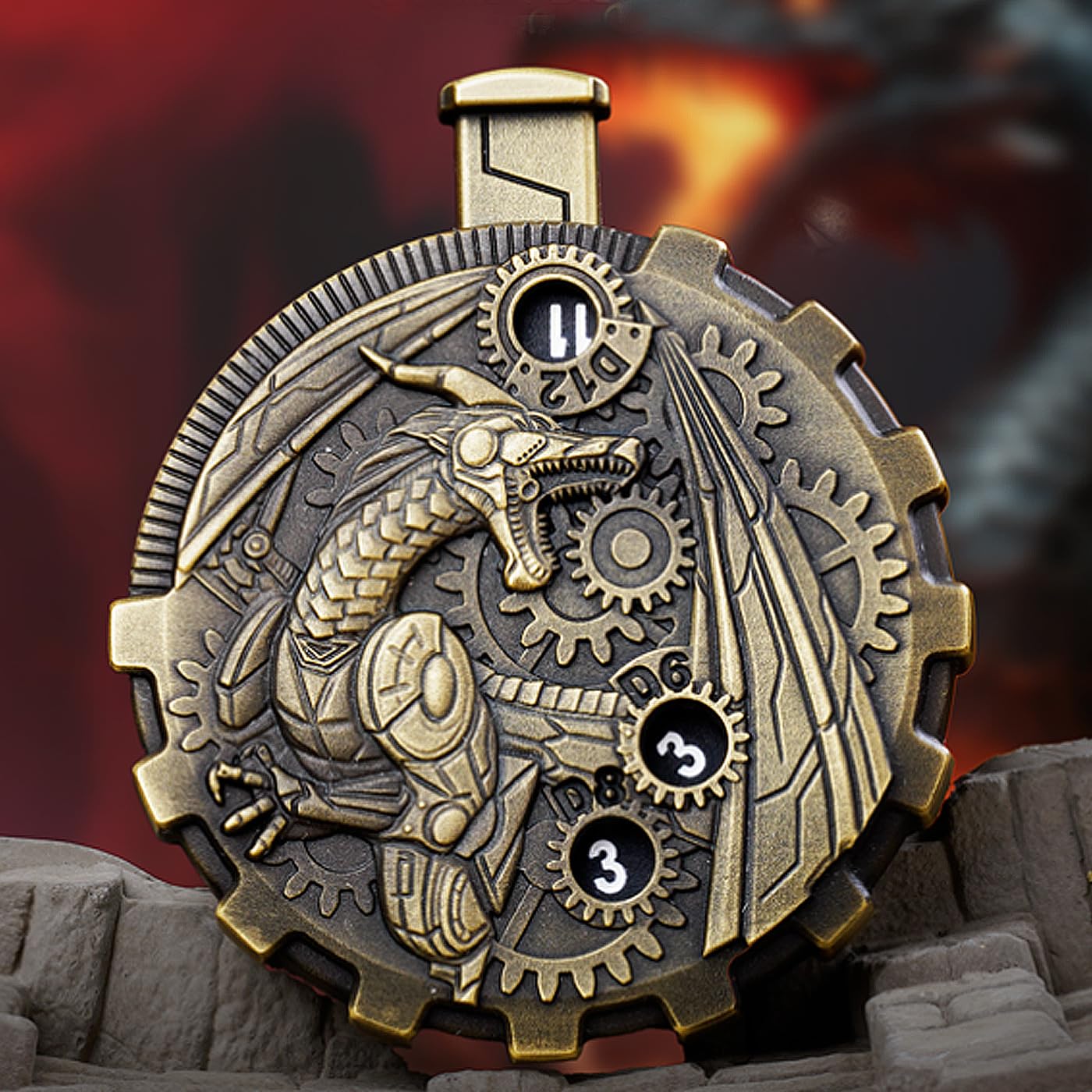 Unique Roulette Dice V3.0 The Final TTRPG Click to Roll Spinning Dice Upgrade for Role Playing Dice DND Dice Sets Press to Roll Balanced and Fair Made from Zinc Alloy Pocket Size Precision Reading — image 1