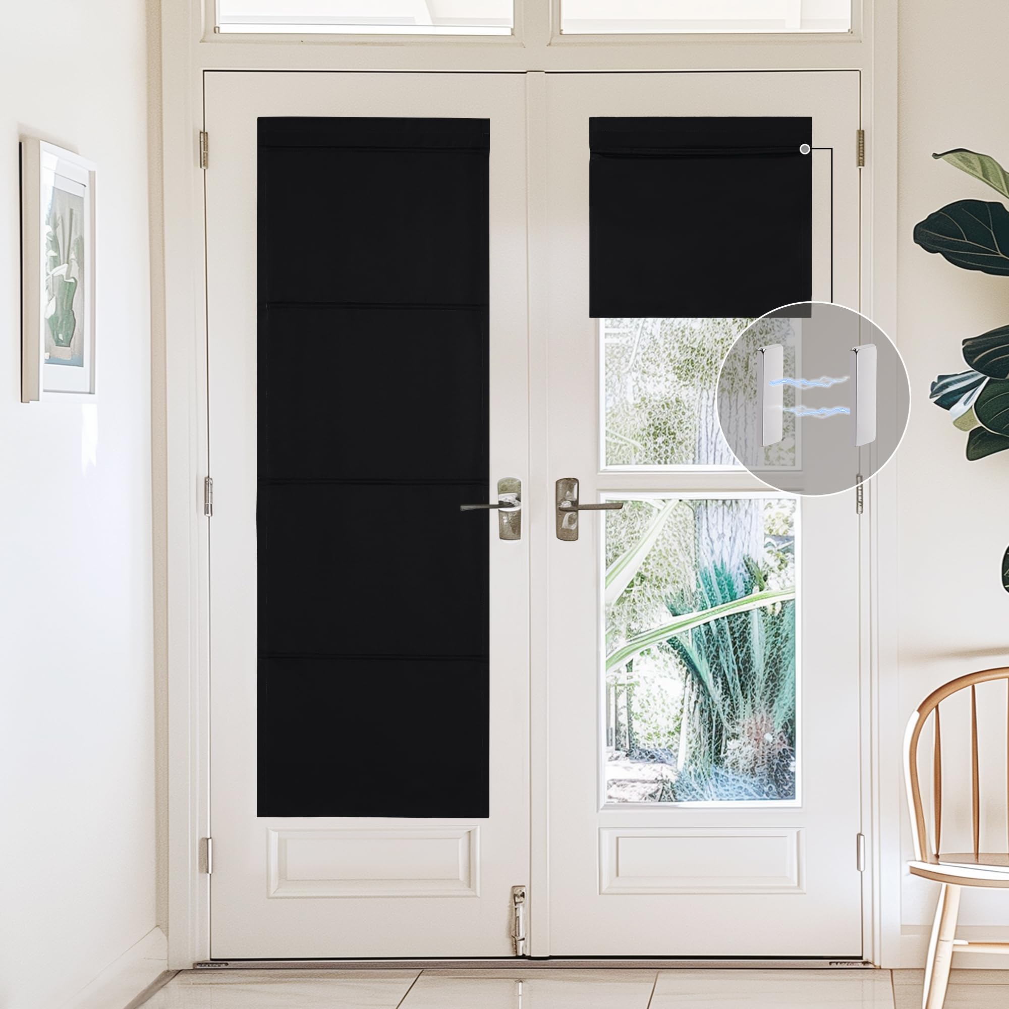 Amazon.com: NICETOWN Magnetic Door Curtains for Window, Thermal