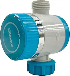 Gilmour Temporizador de água mecânico de saída única para mangueira de jardim, temporizador de irrigação para irrigadores e linhas de gotejamento, azul