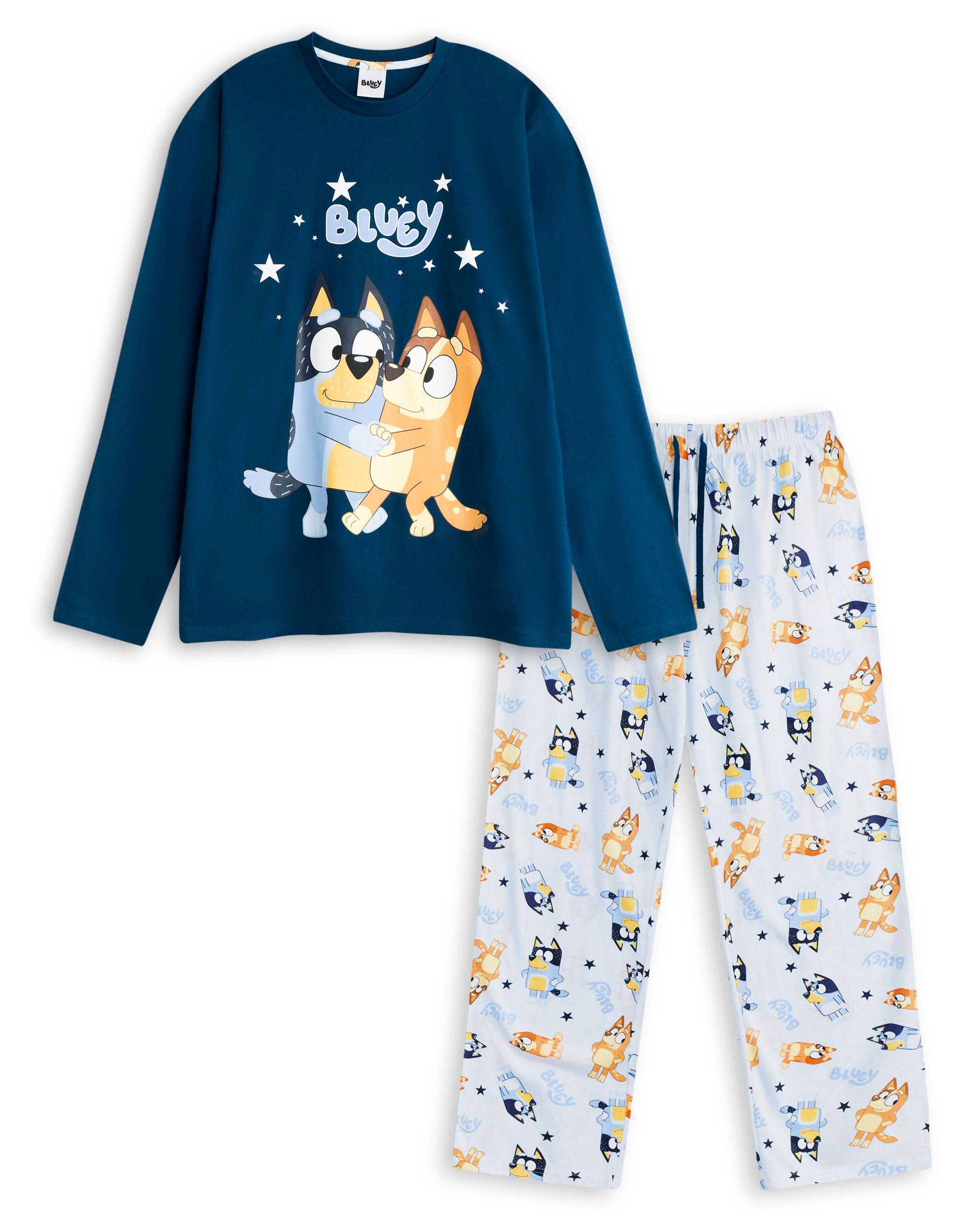 Bluey (Small) Long Sleeve Long Leg Pyjama Set (Womens Multicoloured)