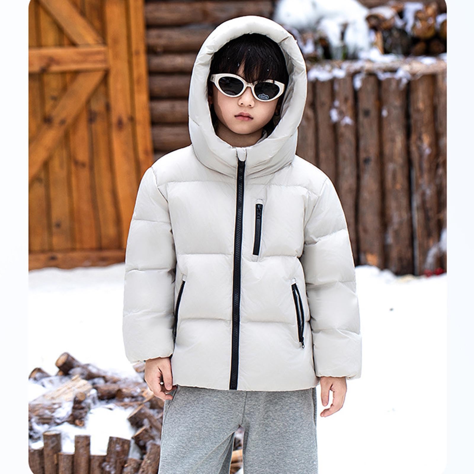 Giacca trapuntata pesante per ragazze, per bambini, invernale, caldo, con cappuccio, con risvolto, imbottito, oversize, con bottoni, abbigliamento da scuola, 1-14 anni