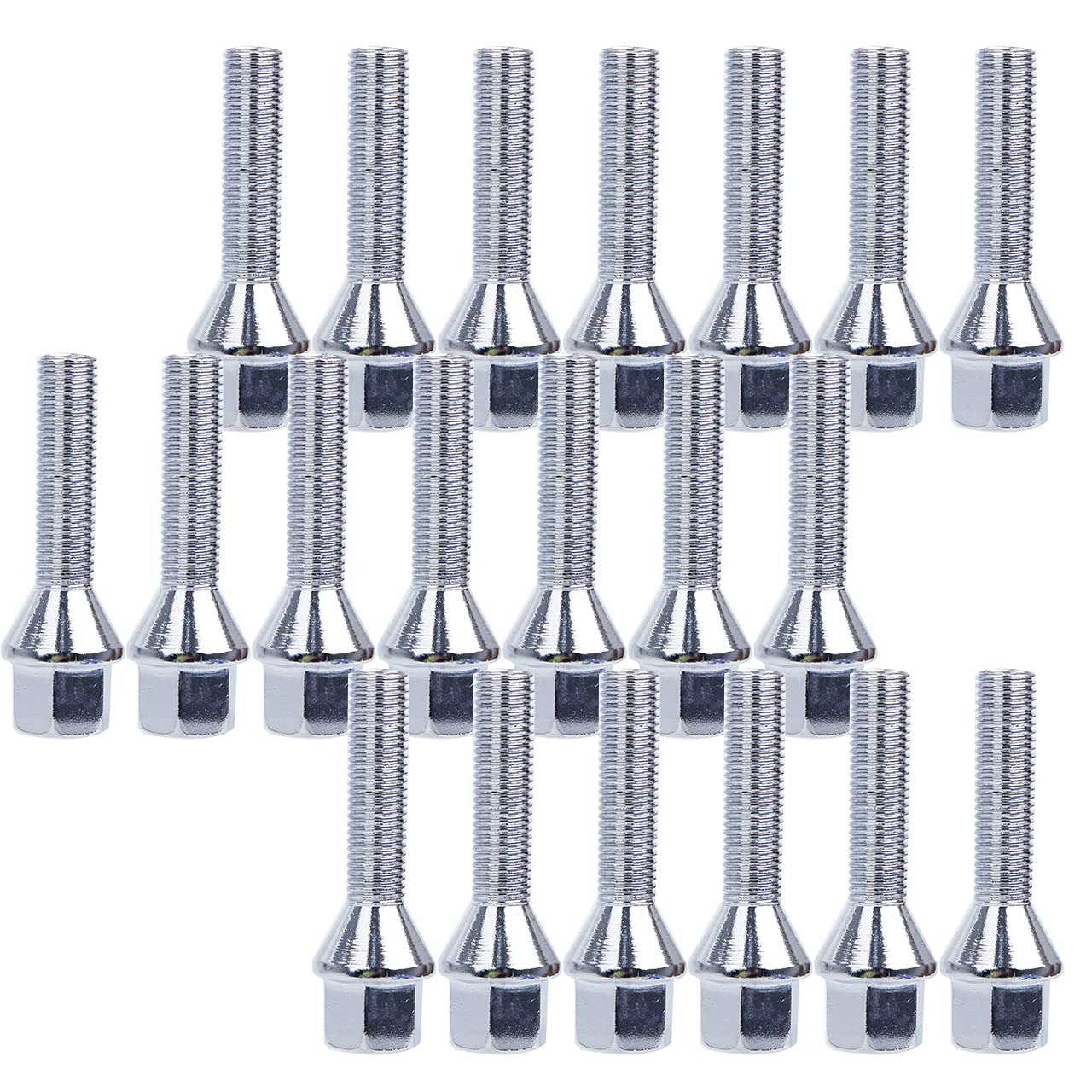 Pindex Set Distanziali per BMW 5x120 2x15mm 2x20mm per BMW E82 E88 E36 E46 E90 E91 E92 E93 E28 E34 E60 E23 E32, Distanziali Ruota Auto per BMW con 20 Bulloni Ruota M12X1.5