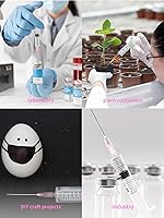 Vista 6 de Paquete de 100 accesorios desechables Luer Lock de calibre 18 de 1.5 pulgadas, envueltos individualmente