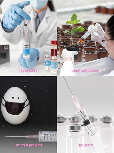 Miniatura 6 de Paquete de 100 accesorios desechables Luer Lock de calibre 18 de 1.5 pulgadas, envueltos individualmente