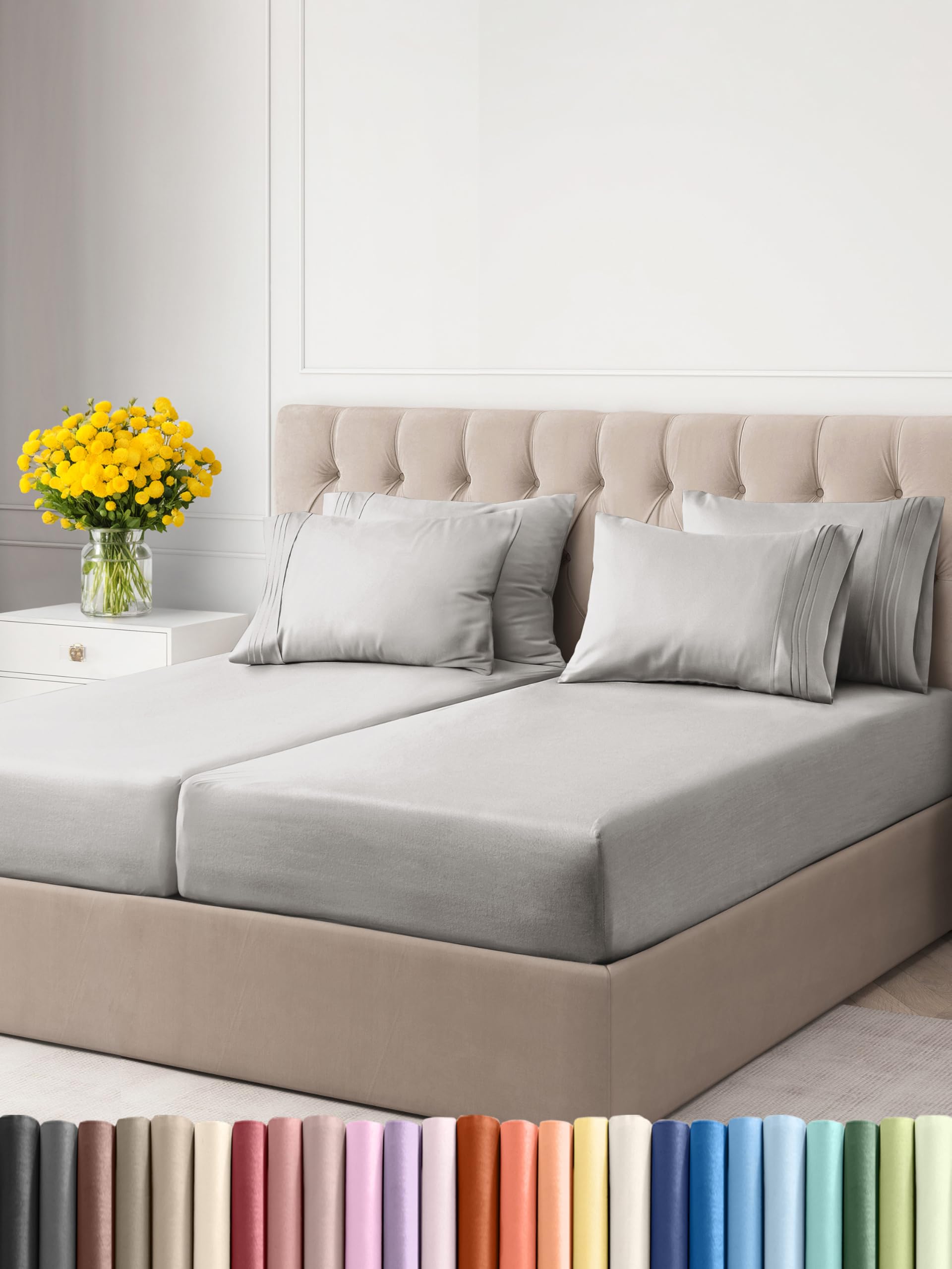 CGK Unlimited Split King Sheet Set