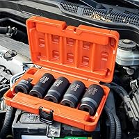 Vista 7 de NEIKO 02530A Juego de 5 piezas de llaves de 12 puntos de 1/2 pulgadas, removedor de tuercas de llanta, enchufe de tuerca de husillo, juego de llaves