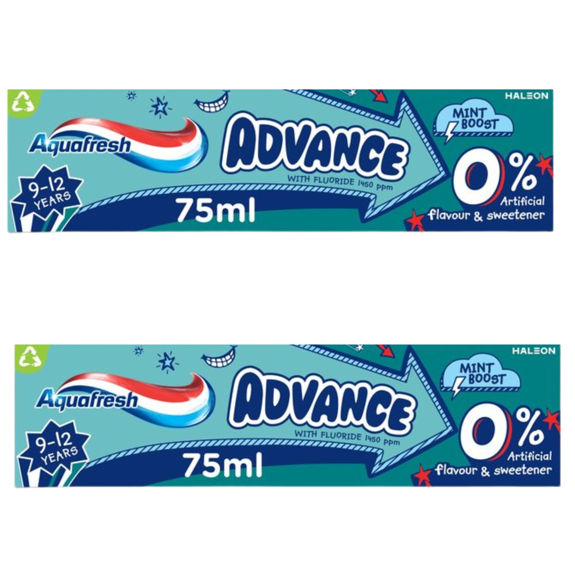 Advance Toothpaste for Kids 9 to 12 Years, 75ml (2 Pack) - Toothpaste ...