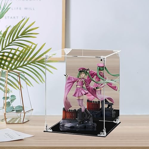 Miniatura 4 de Estuche de exhibición, bastante resistente para coleccionables, caja de acrílico transparente, estuche de vidrio alternativo para exhibir figuras de