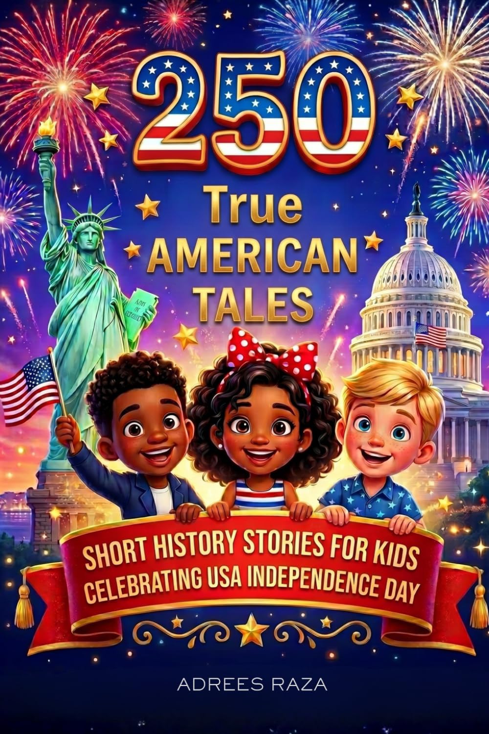 250 True American Tales: Short History Stories For Kids Celebrating USA Independence Day