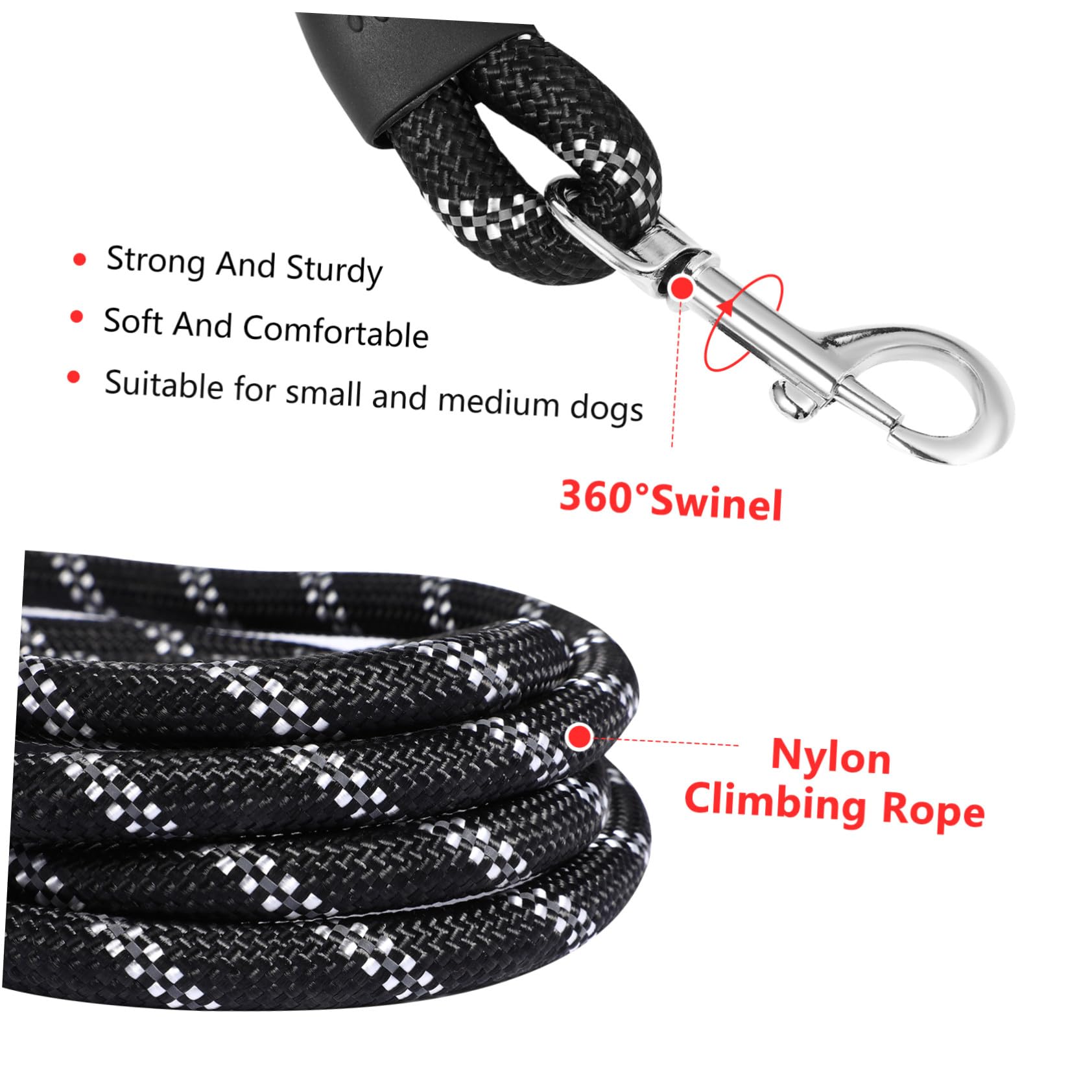 Gatuida Laisse pour Chien Nylon avec Distributeur et Sacs à Déjections Pet Supplies Extérieur pour Chiens Petits et Moyens