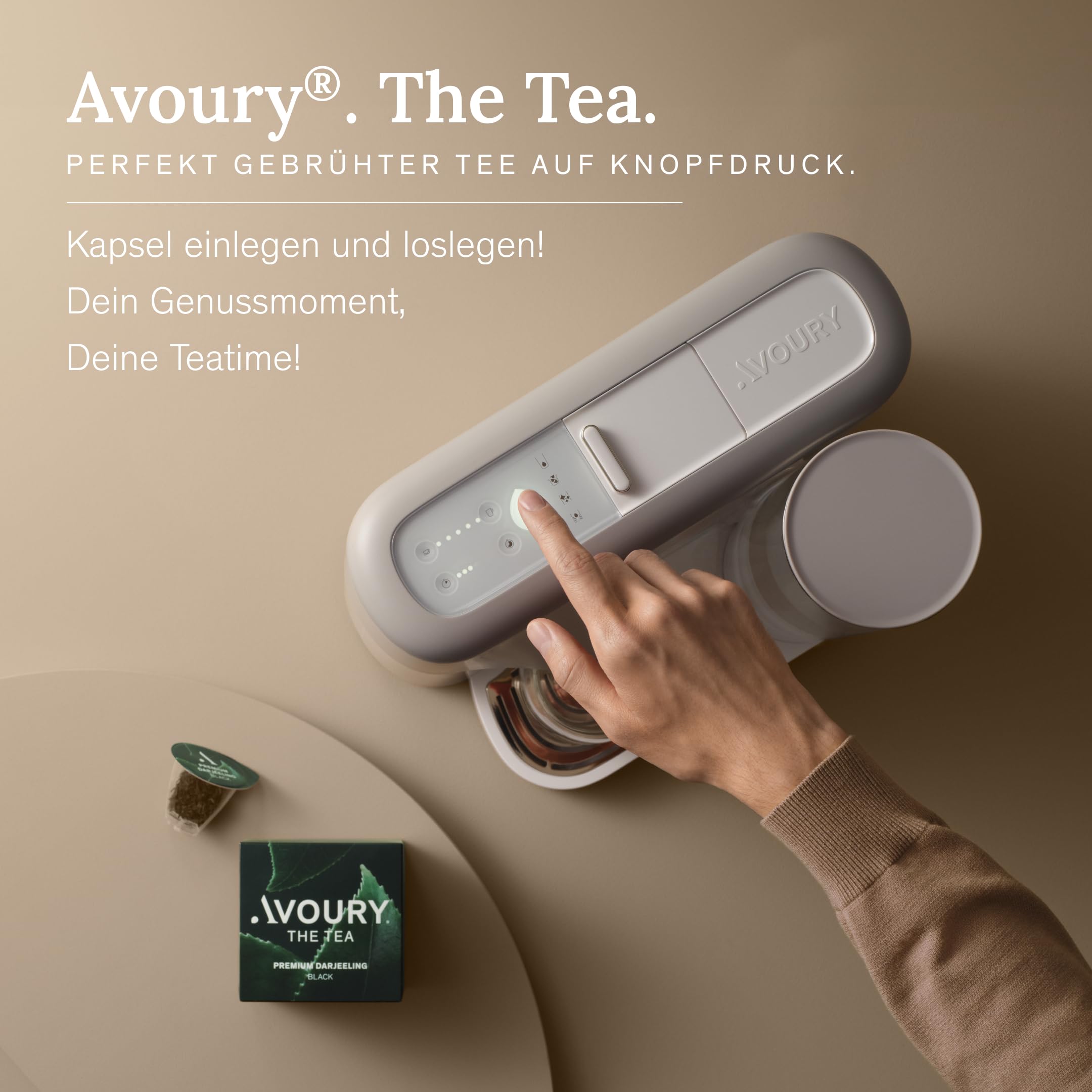 Avoury Tee-Kapseln – Premium Teesortiment für Avoury Teemaschine – Schwarzer Tee: LONDON BREAKFAST