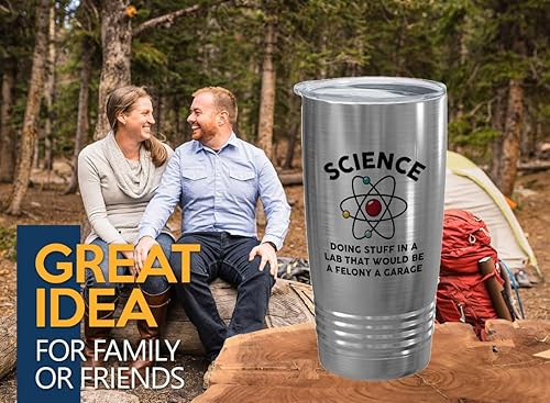 Miniatura 7 de Scientist - Vaso vikingo de acero inoxidable de 20 onzas  Ciencia, haciendo cosas en un laboratorio  Laboratorio de química, elemento de mesa
