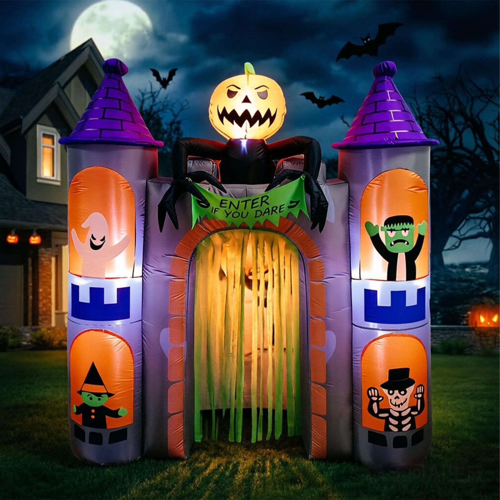 Nadmuchiwana Brama Nawiedzonego Zamku Halloween 2.4m