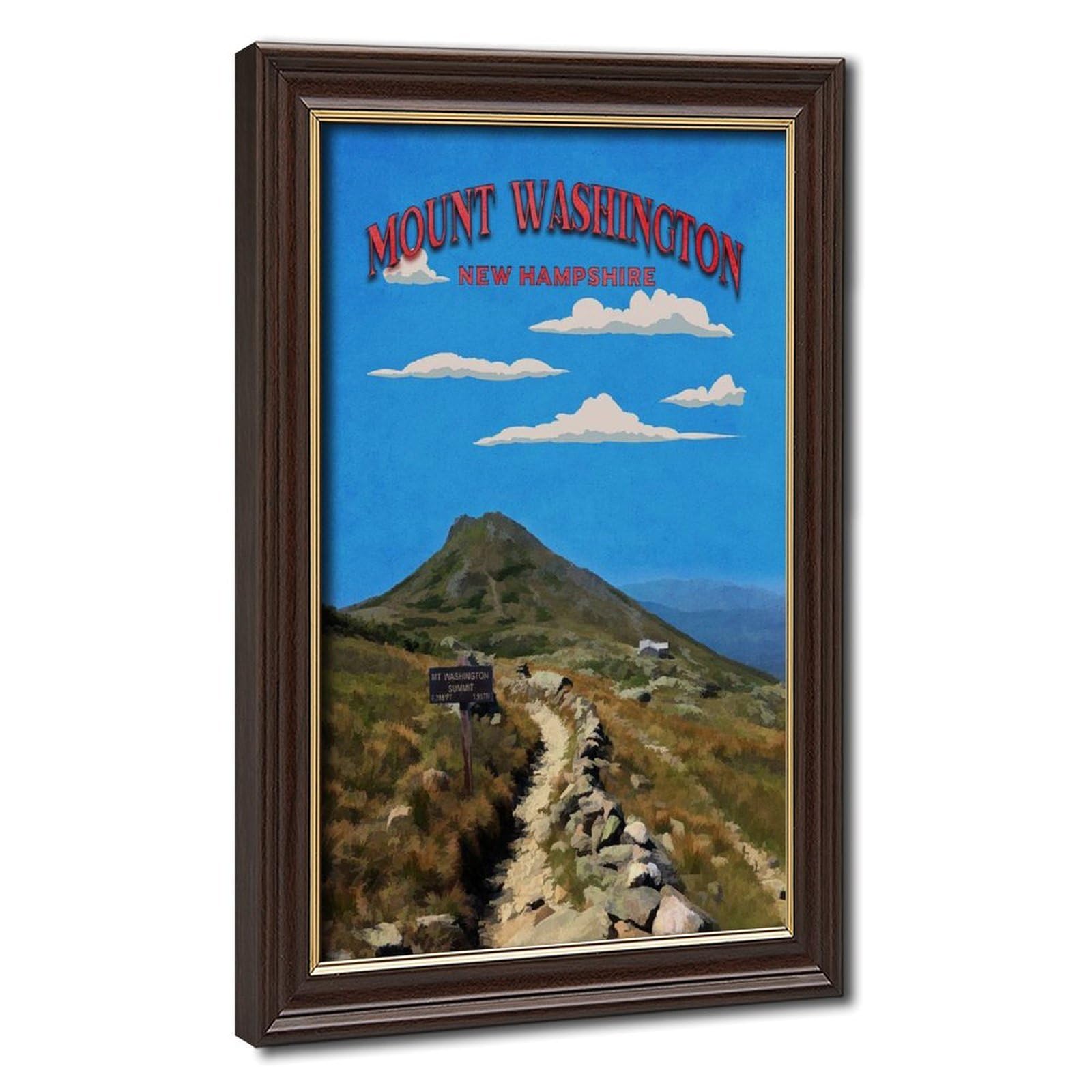 Bareronor Washington Mountain View Canvas Poster Bedroom Decor Landscape Office Room Decor Gift 24" L X 36" W