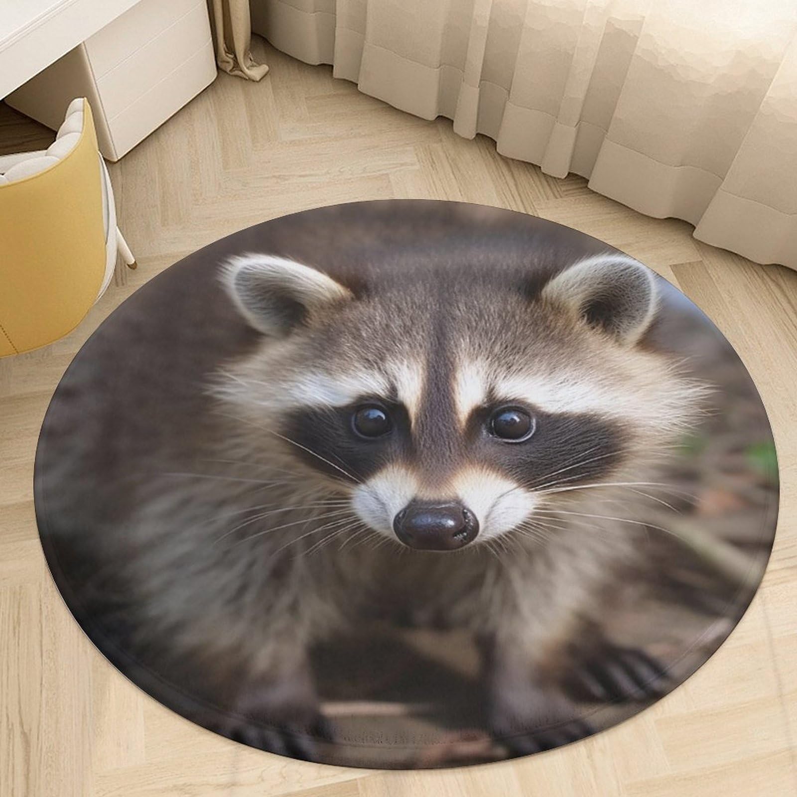 Tapis rond en velours antidérapant de 0,6 m pour éviter les glissades au sol