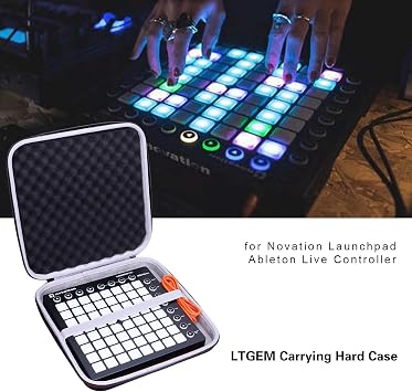 L LTGEM Hard Travel Case for Novation Launchpad X Grid Controller