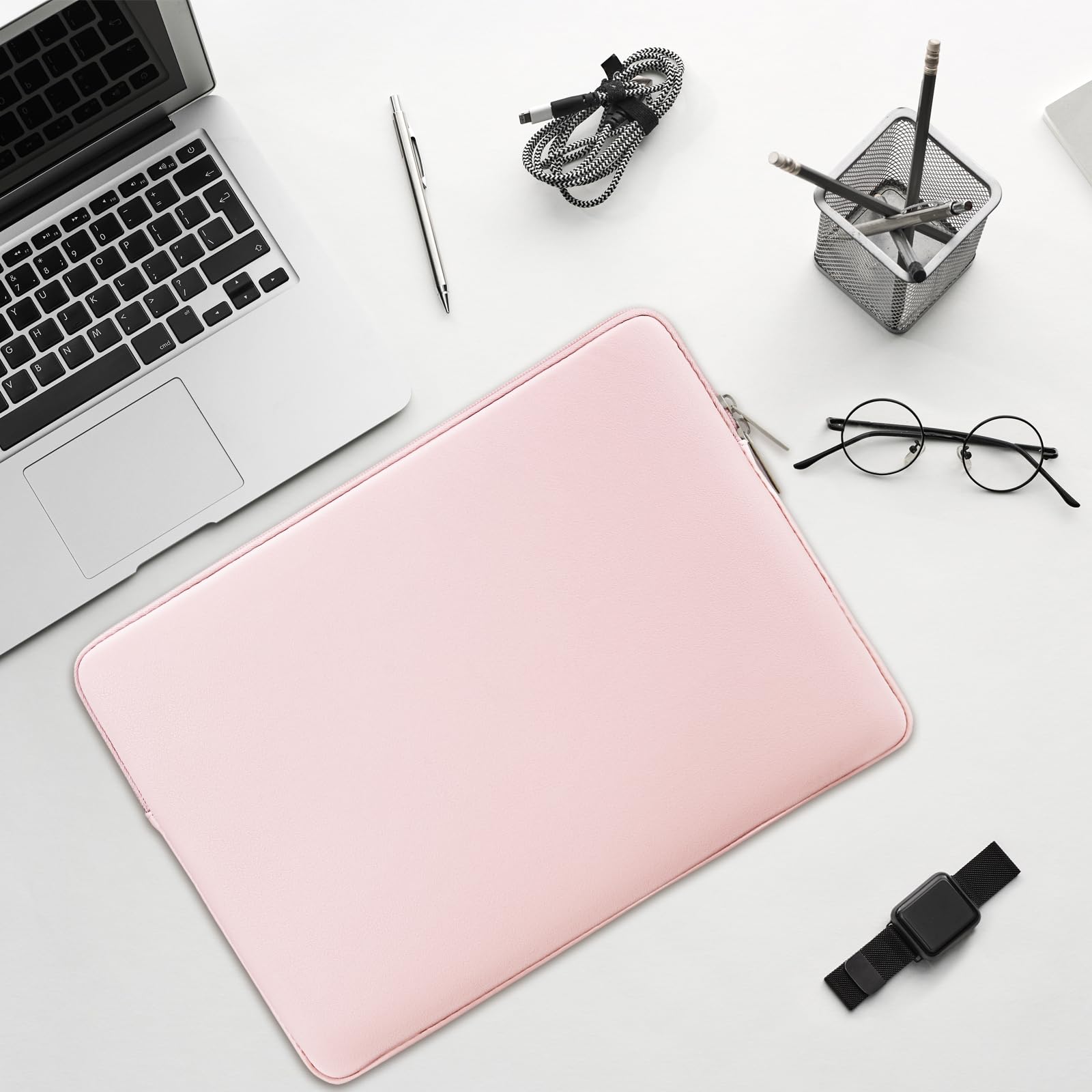 Custodia Laptop In Pelle PU Sottile – Universale Per Chromebook 10-16 Pollici – Impermeabile - Foto 2