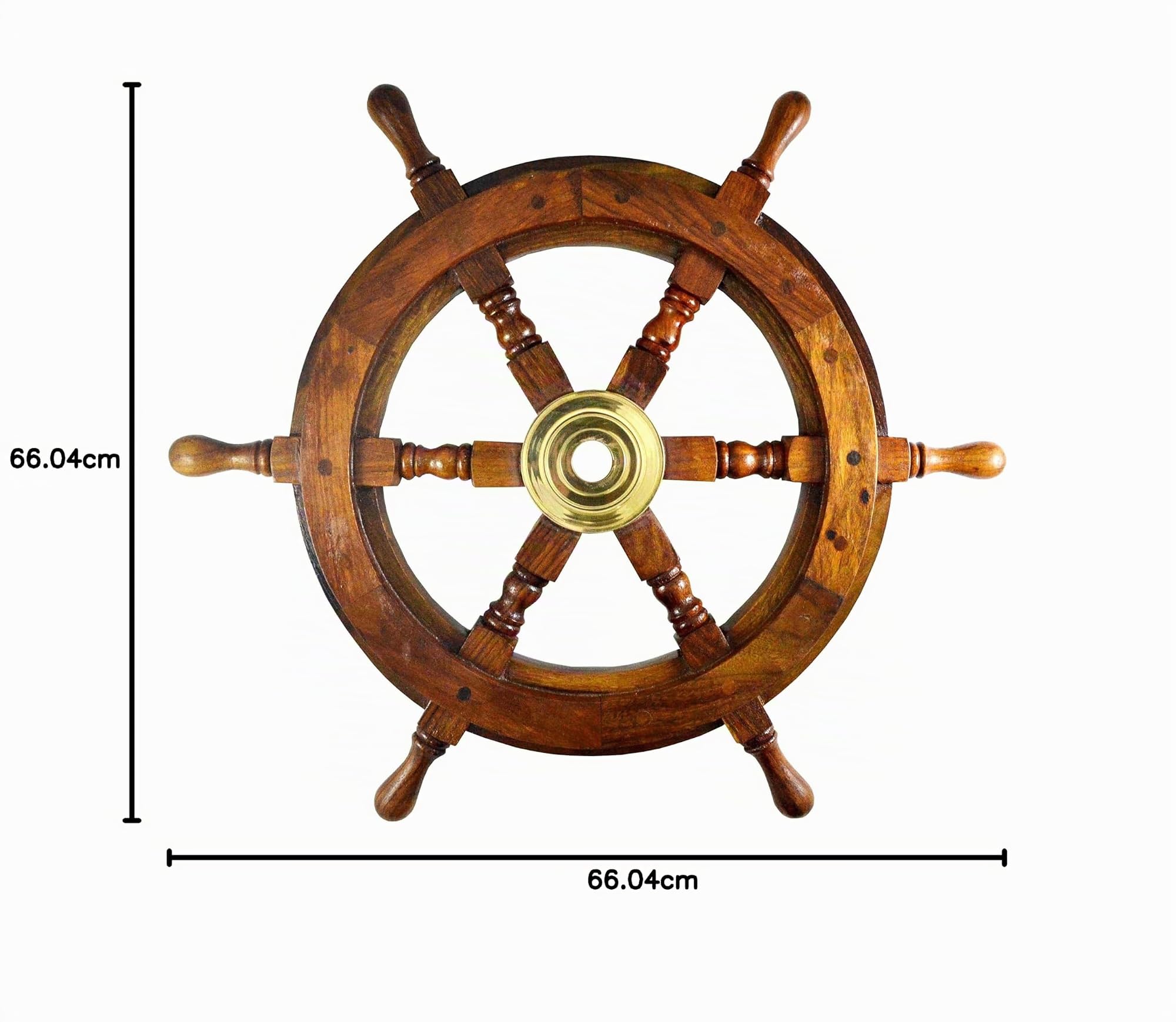 76 cm (30") Roue de bateau en bois