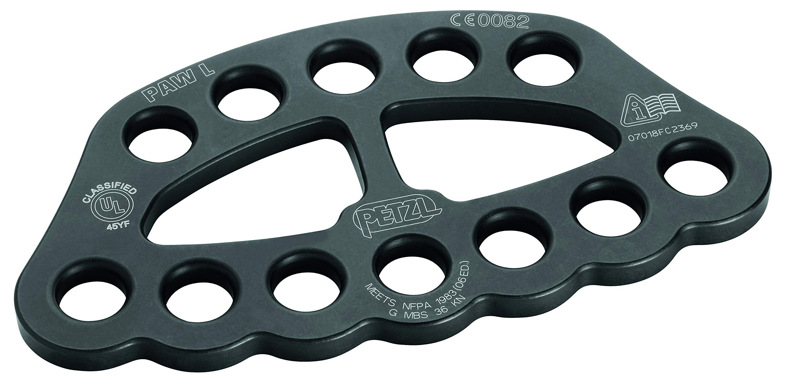 Petzl P63 LN Paw Ausrüstung Teller, groß, Schwarz