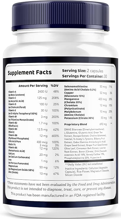 (2 Pack) Synaboost, Syna Boost, Synaboost Capsules, Synaboost Brain & Focus, Synaboost Brain, Synaboost Advanced Formula Capsules, Synaboost Supplement, 120 Capsules for 2 Months