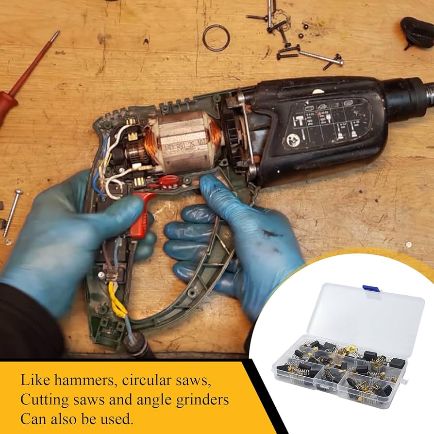 Ardatt 40Pcs 10 Sizes Electric Otor Carbon Brushes Replaceent For