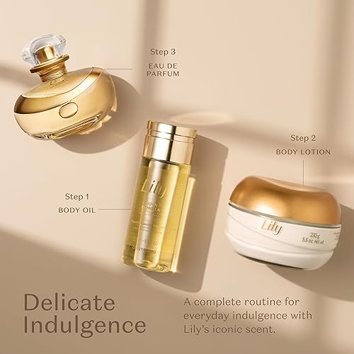 Miniatura 6 de Aceite corporal con aroma a lirio, aceite corporal hidratante ligero y de rápida absorción, 5 onzas